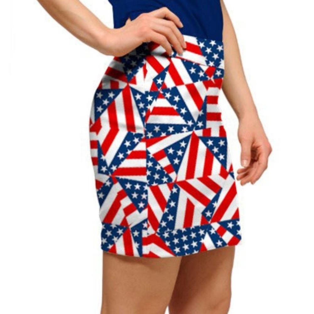 Loudmouth Ladies Americana Skort, Size 10